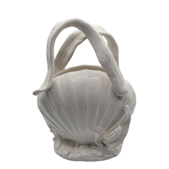 Baum Bros Planter Pot Clam Seashore  Seashell Collection Style Eyes - Picture 1 of 8